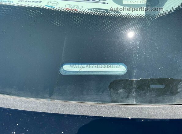 WA1AJAF77LD009152 2020 AUDI Q7 Black Widok wnętrza z tyłu
