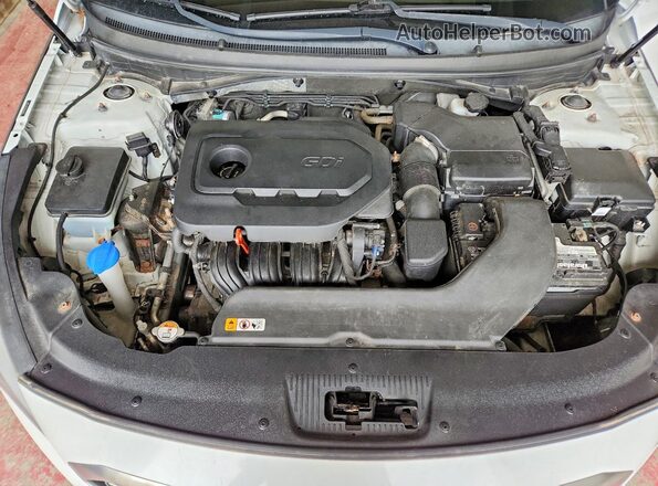 5NPE24AF5GH364597 2016 HYUNDAI SONATA Белый Вид подкапотного пространства