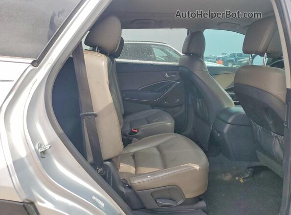 KM8SR4HF5GU156869 2016 HYUNDAI SANTA Серебряный Вид задней части салона