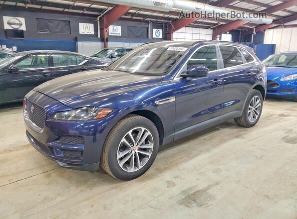 SADCJ2FX8KA359916 2019 JAGUAR F-PACE Синий Задняя левая четверть