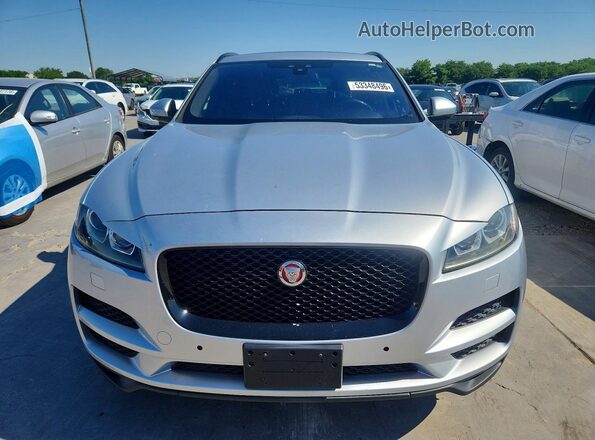 SADCJ2FX1JA265892 2018 JAGUAR F-PACE Серебряный Вид сзади