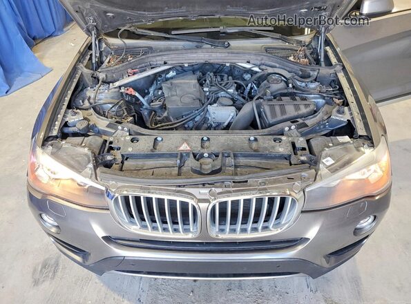 5UXWX9C57G0D87482 2016 BMW X3 Gray Widok naklejki z numerem VIN