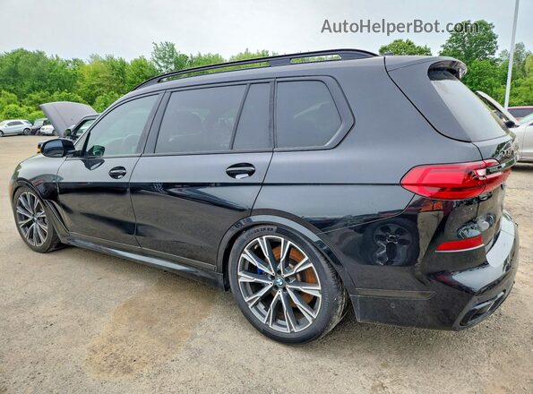 5UXCX6C08M9H52376 2021 BMW X7 Черный Задняя правая четверть