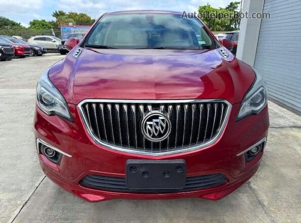LRBFXASA1HD049406 2017 BUICK ENVISION Красный Вид сзади