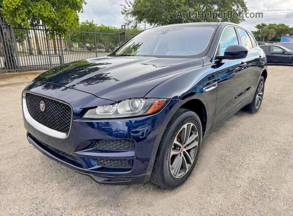 SADCJ2FX8LA619250 2020 JAGUAR F-PACE Синий Передняя левая четверть