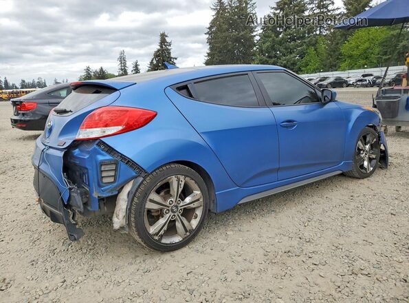 KMHTC6AE6GU264663 2016 HYUNDAI VELOSTER Синий Передняя правая четверть