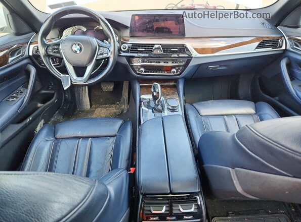 WBAJB1C53JB084961 2018 BMW 5 SERIES White Widok zestawu wskaźników