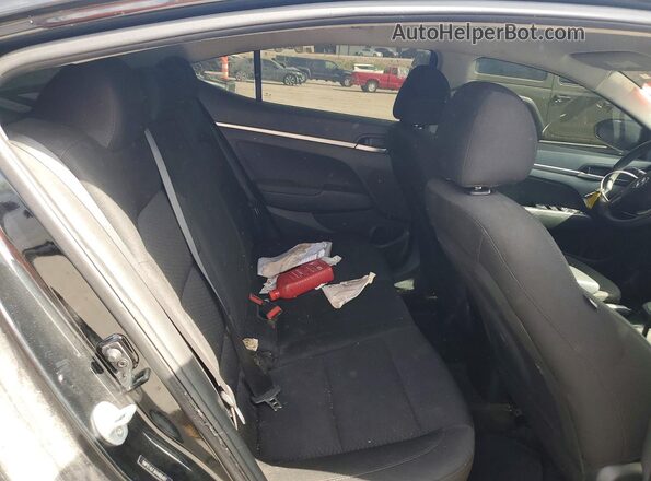 5NPD74LF3KH466497 2019 HYUNDAI ELANTRA Черный Вид задней части салона