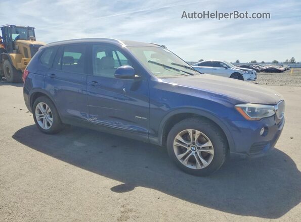 5UXWX7C53G0K36575 2016 BMW X3 Синий Вид спереди