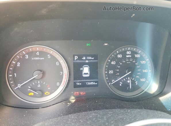 KM8J33AL5KU853166 2019 HYUNDAI TUCSON White Vista de los asientos traseros