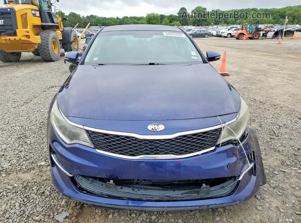 5XXGT4L31JG219987 2018 KIA OPTIMA Синий Вид сзади
