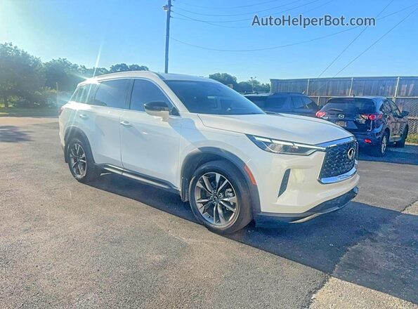 5N1AL1FR4SC338327 2025 INFINITI QX60 Белый Передняя левая четверть
