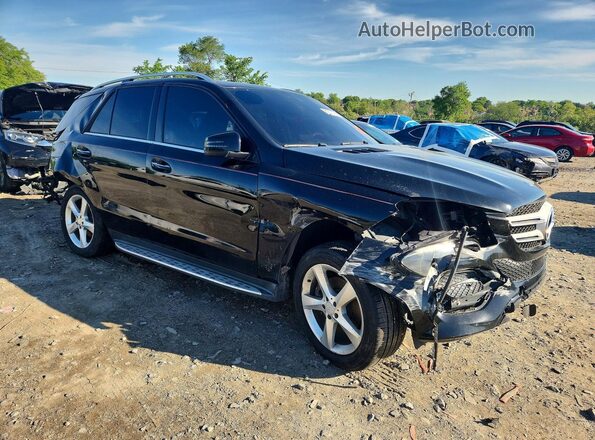4JGDA5HB0GA743615 2016 MERCEDES-BENZ GLE Черный Передняя правая четверть