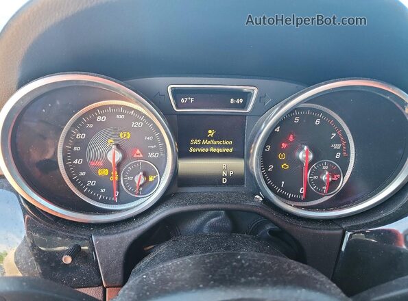 4JGDA5HB0GA743615 2016 MERCEDES-BENZ GLE Черный Вид щитка приборов