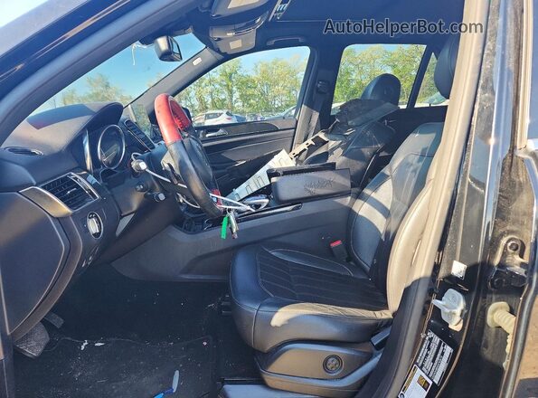 4JGDA5HB0GA743615 2016 MERCEDES-BENZ GLE Черный Вид салона спереди