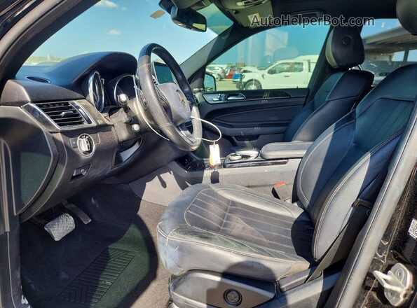 4JGDA5HB0JB008733 2018 MERCEDES-BENZ GLE Черный Вид салона спереди