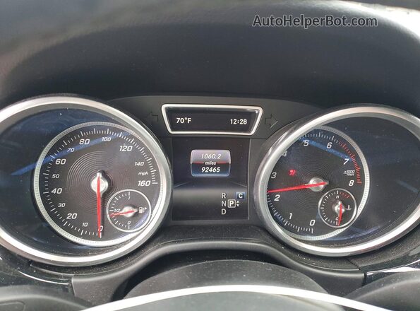 4JGDA5HB1JB063790 2018 MERCEDES-BENZ GLE White Widok zestawu wskaźników