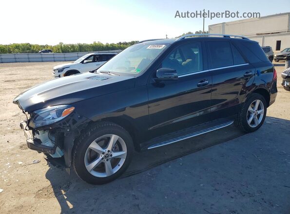 4JGDA5HB2JB203975 2018 MERCEDES-BENZ GLE Черный Передняя левая четверть