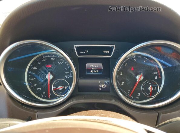 4JGDA5HB2JB203975 2018 MERCEDES-BENZ GLE Черный Вид щитка приборов