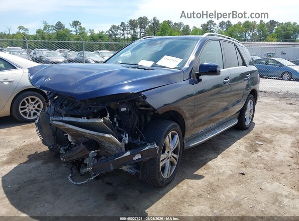 4JGDA5HB3JB015157 2018 MERCEDES-BENZ GLE 350 Blue წინა მარცხენა ხედი სამი მეოთხედიდან