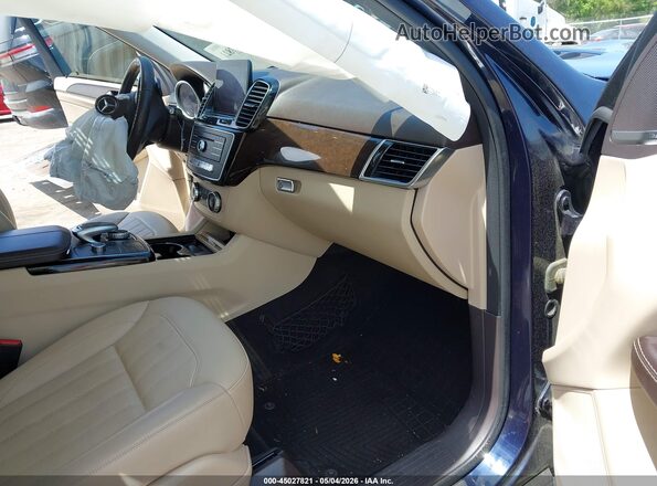 4JGDA5HB3JB015157 2018 MERCEDES-BENZ GLE 350 Blue წინა სალონის ხედი