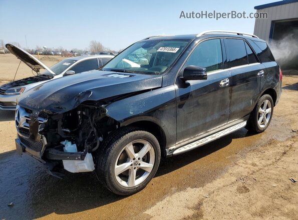 4JGDA5HB4JB124436 2018 MERCEDES-BENZ GLE Черный Передняя левая четверть