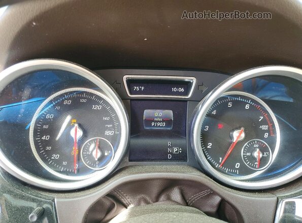 4JGDA5HB5GA783642 2016 MERCEDES-BENZ GLE Black Вид щитка приладів
