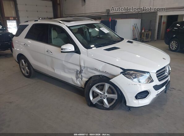4JGDA5HB5HA898985 2017 MERCEDES-BENZ GLE 350 White Przód prawy