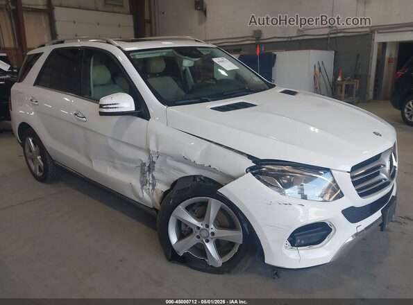 4JGDA5HB5HA898985 2017 MERCEDES-BENZ GLE 350 White Widok z przodu