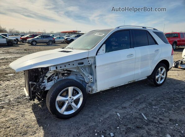 4JGDA5HB6HA817606 2017 MERCEDES-BENZ GLE Белый Передняя левая четверть