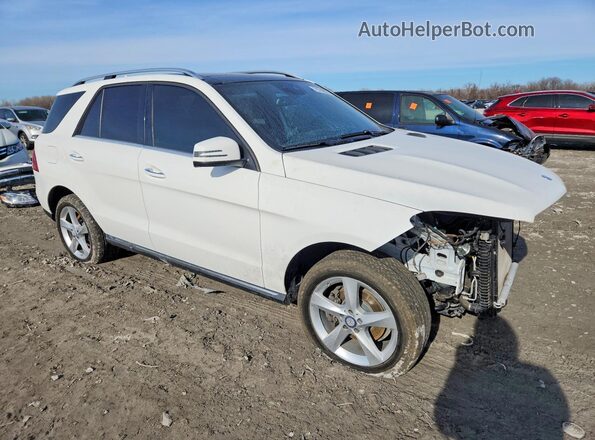 4JGDA5HB6HA817606 2017 MERCEDES-BENZ GLE Белый Передняя правая четверть