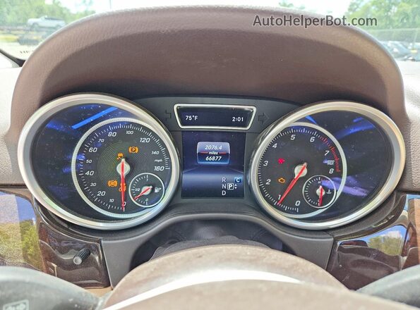 4JGDA5HB7HA876860 2017 MERCEDES-BENZ GLE White Widok zestawu wskaźników
