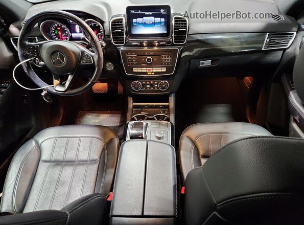 4JGDA5HB7HA926740 2017 MERCEDES-BENZ GLE Gray Вид панелі приладів