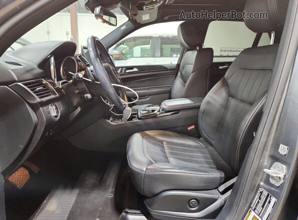 4JGDA5HB7HA926740 2017 MERCEDES-BENZ GLE Gray Вид салону спереду