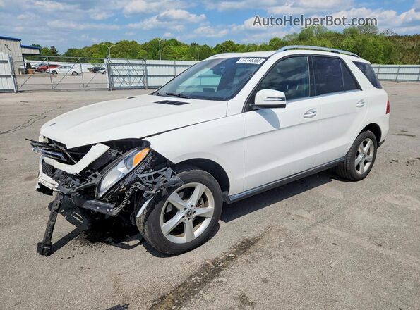 4JGDA5HB7JB176997 2018 MERCEDES-BENZ GLE Белый Передняя левая четверть