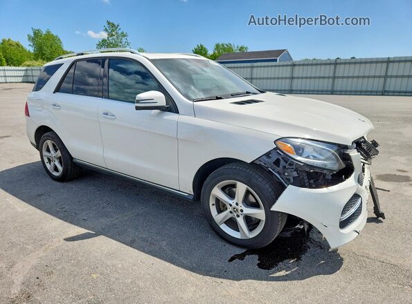 4JGDA5HB7JB176997 2018 MERCEDES-BENZ GLE Белый Передняя правая четверть