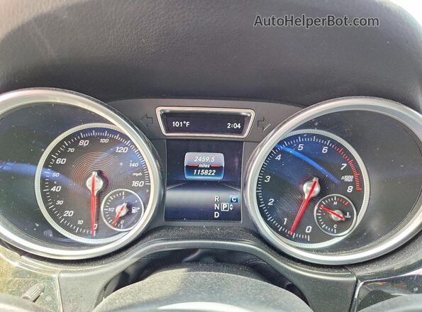 4JGDA5HB7JB176997 2018 MERCEDES-BENZ GLE Белый Вид щитка приборов