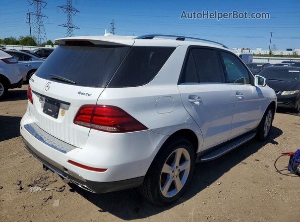 4JGDA5HB9GA695533 2016 MERCEDES-BENZ GLE White Задня права чверть