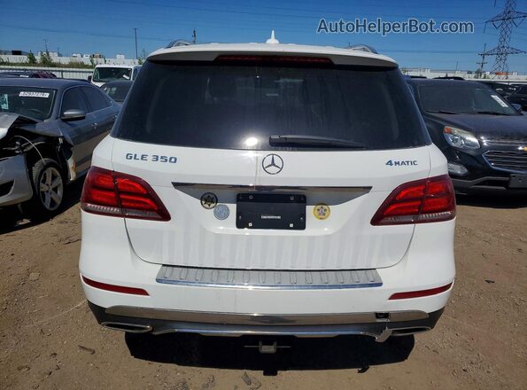 4JGDA5HB9GA695533 2016 MERCEDES-BENZ GLE White Вид ззаду