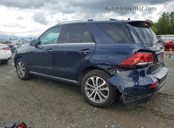 4JGDA5HB9HA845786 2017 MERCEDES-BENZ GLE Синий Задняя левая четверть