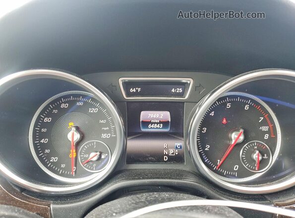 4JGDA5HB9HA845786 2017 MERCEDES-BENZ GLE Синий Вид щитка приборов