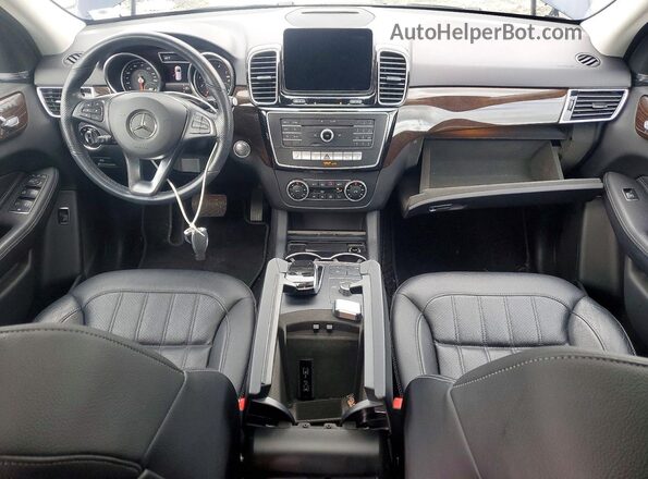 4JGDA5HB9HA845786 2017 MERCEDES-BENZ GLE Синий Вид панели приборов