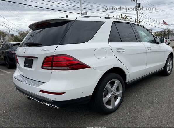 4JGDA5HB9JB073760 2018 MERCEDES-BENZ GLE 350 Белый Задняя правая четверть
