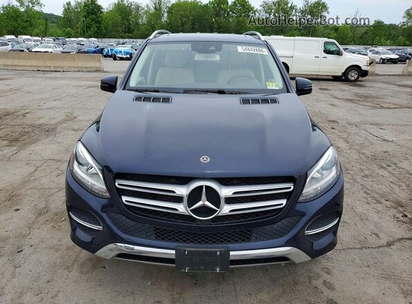 4JGDA5HBXHA950627 2017 MERCEDES-BENZ GLE Blue Widok z przodu
