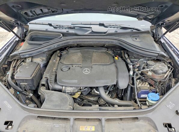 4JGDA5HBXHA950627 2017 MERCEDES-BENZ GLE Blue Widok komory silnika