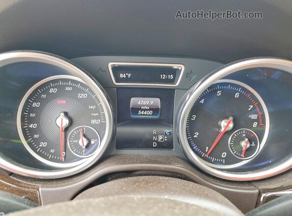 4JGDA5HBXHA950627 2017 MERCEDES-BENZ GLE Blue Widok zestawu wskaźników