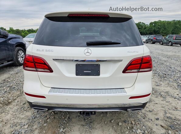 4JGDA5HBXJB052013 2018 MERCEDES-BENZ GLE White Вид ззаду