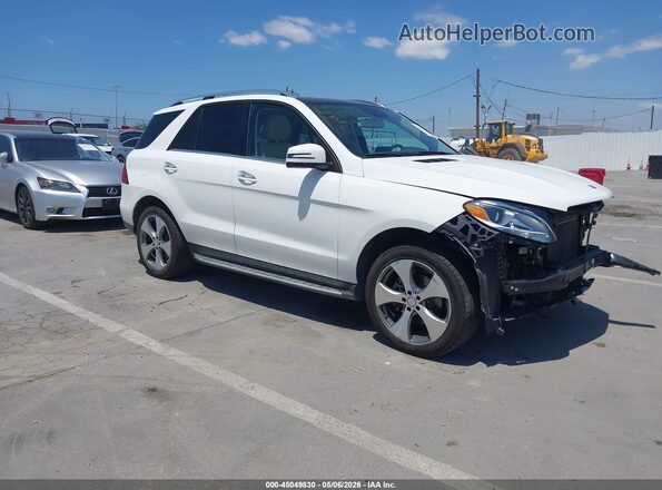 4JGDA5JB3HA840660 2017 MERCEDES-BENZ GLE 350 White Przód prawy