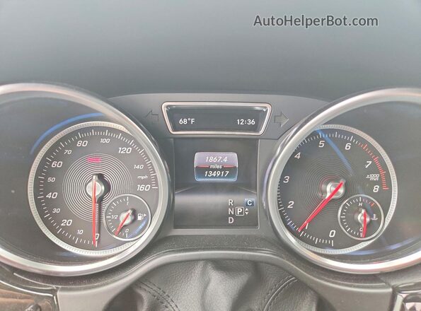 4JGDA5JB3JB076387 2018 MERCEDES-BENZ GLE Черный Вид щитка приборов