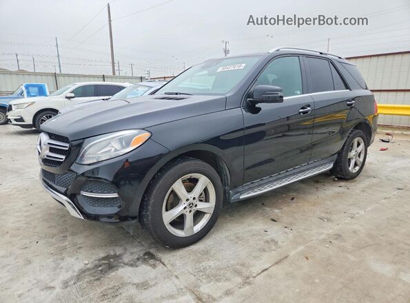 4JGDA5JB3JB076387 2018 MERCEDES-BENZ GLE Черный Передняя левая четверть
